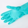 The manufacturer wholesels new green nitrile gloves, PU industrial latex gloves, and diamond-patterned oil-resistant household gloves details Picture